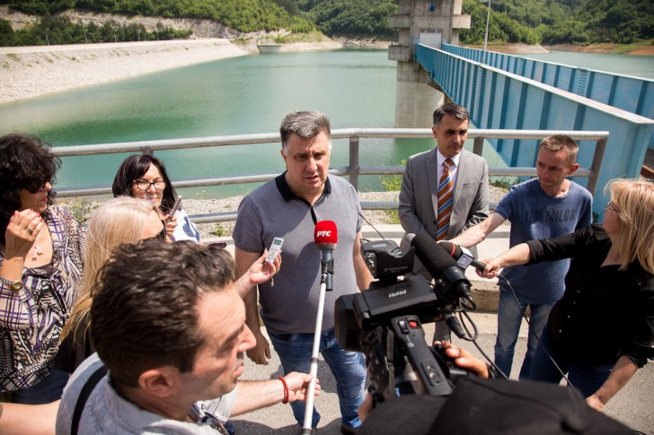 Konferencija za novinare na brani Stubo-Rovni