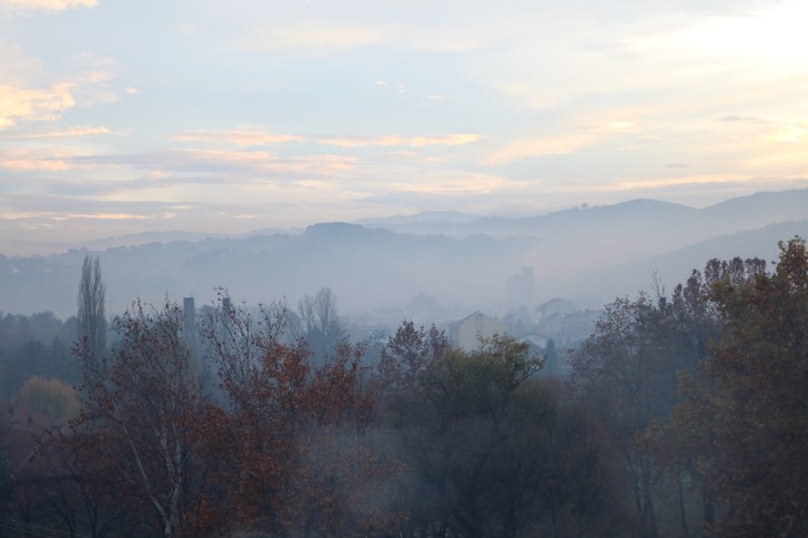 Valjevo u dimu, nedelja 25.11.2018.