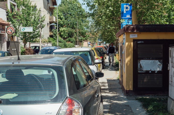 Trotoar u Ulici Vlade Danilovića