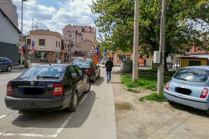 Trotoar u Pantićevoj ulici 