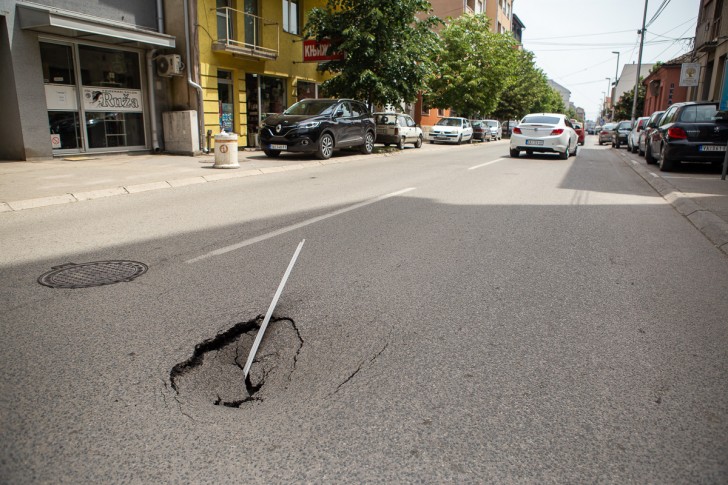 Oštećenje u Pantićevoj ulici (arhiva)