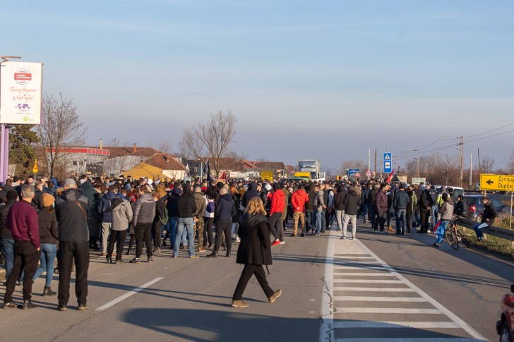 Blokada puta Valjevo-Beograd