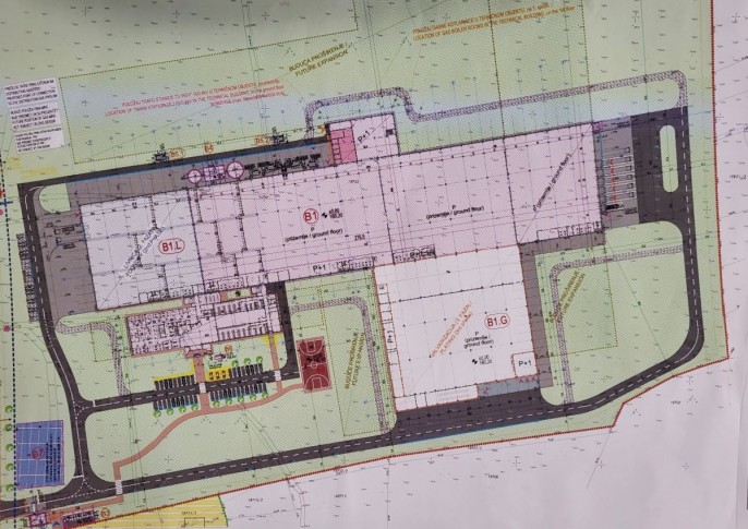 Situacioni plan - budući objekat galvanizacije označen “B1.G”