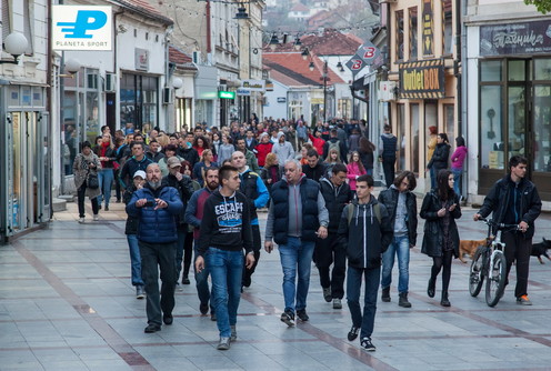 Protestna šetnja u Valjevu (ilustracija) (foto: Đorđe Đoković)