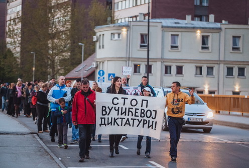 Protest protiv diktature (foto: Đorđe Đoković)