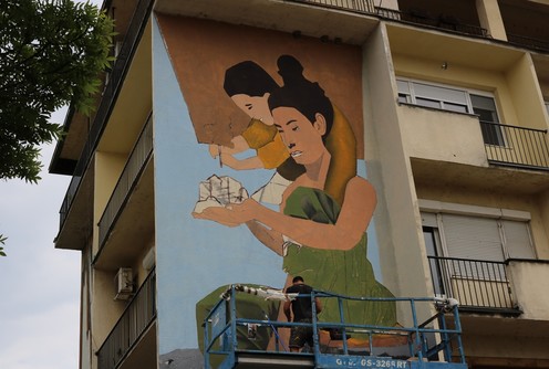 Mural Budućnost je u tvojim rukama (foto: Kolubarske.rs)