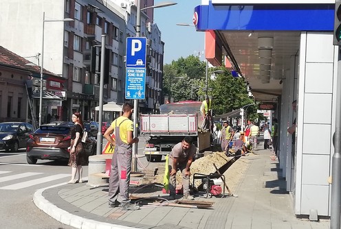 Radovi u Karađorđevoj (avgust 2020.) (foto: Kolubarske.rs)