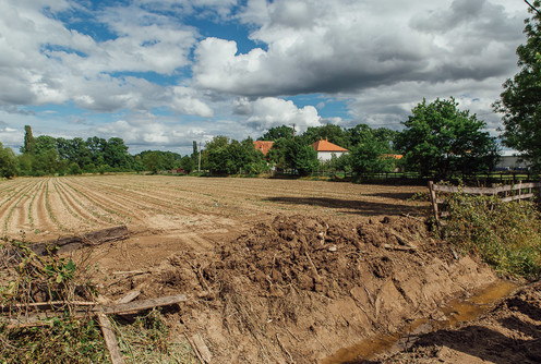 Njiva u koju je bespravno ušao bager (foto: DjordjeDjokovic)