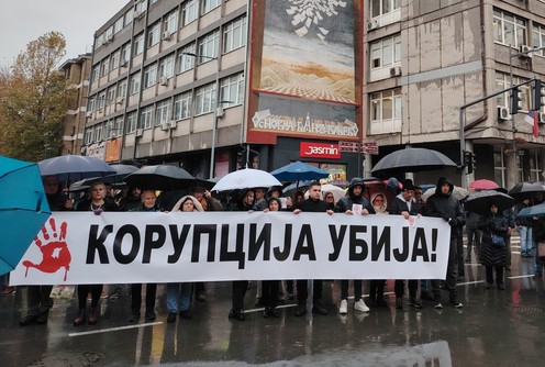 I Valjevo zastalo na 15 minuta (foto: Kolubarske.rs)