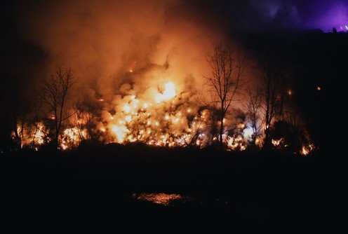 Požar na deponiji (foto: Đorđe Đoković)