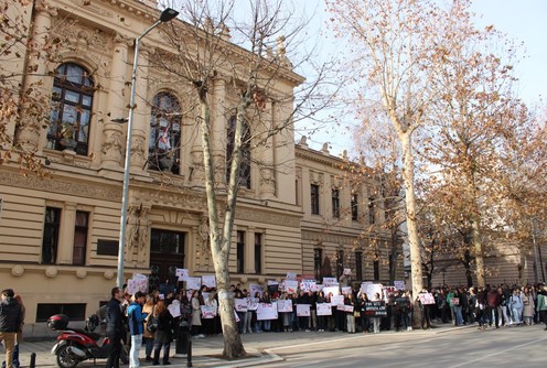 Protest gimnazijalaca (foto: Đorđe Đoković)