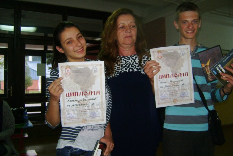 Aleksandra Filipović, Branka Kostić i Milan Todorović  (foto: Kolubarske.rs)