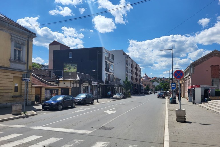 Karađorđeva ulica bez drveća (foto: Kolubarske.rs)