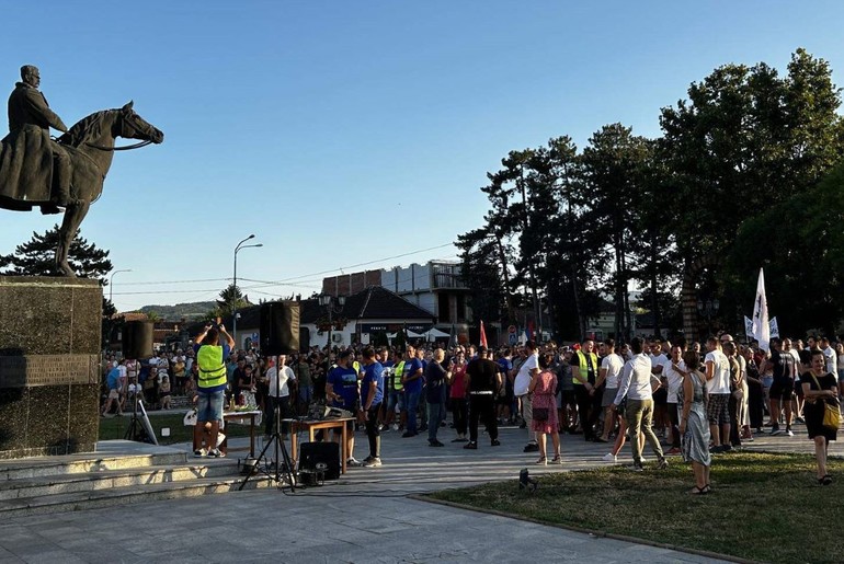 Protest u Mionici  (foto: Mladen Savatović)