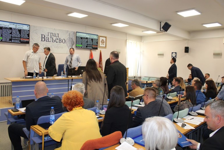 Prekid sednice Skupštine grada (foto: Kolubarske.rs)