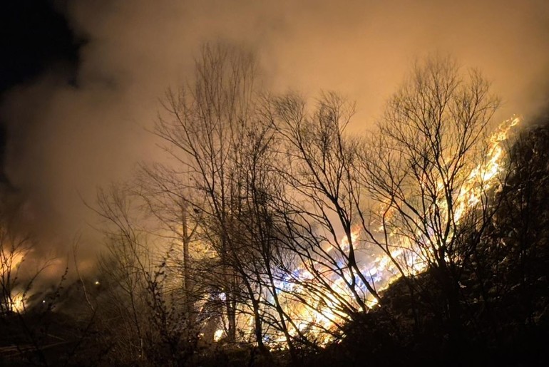 Požar na deponiji (foto: Nemanja Jakovljević)