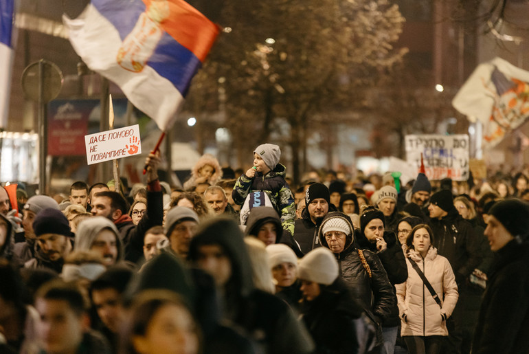 Protestba šetnja u Valjevu (foto: Đorđe Đoković)