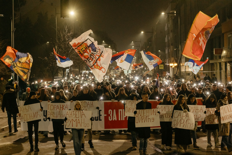 Protestna šetnja u Valjevu (foto: Đorđe Đoković)