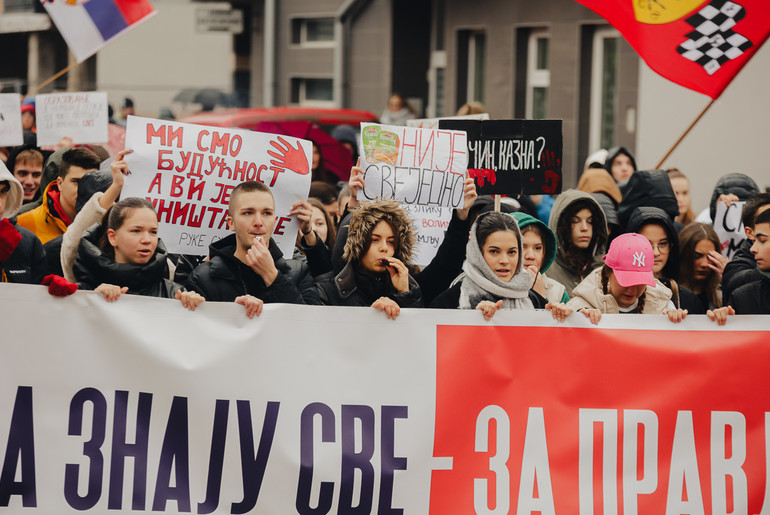 Protest - podrška studentima (foto: Đorđe Đoković)