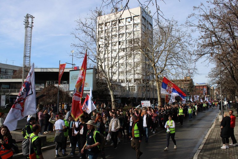 Marš ka Beogradu (foto: Kolubarske.rs)